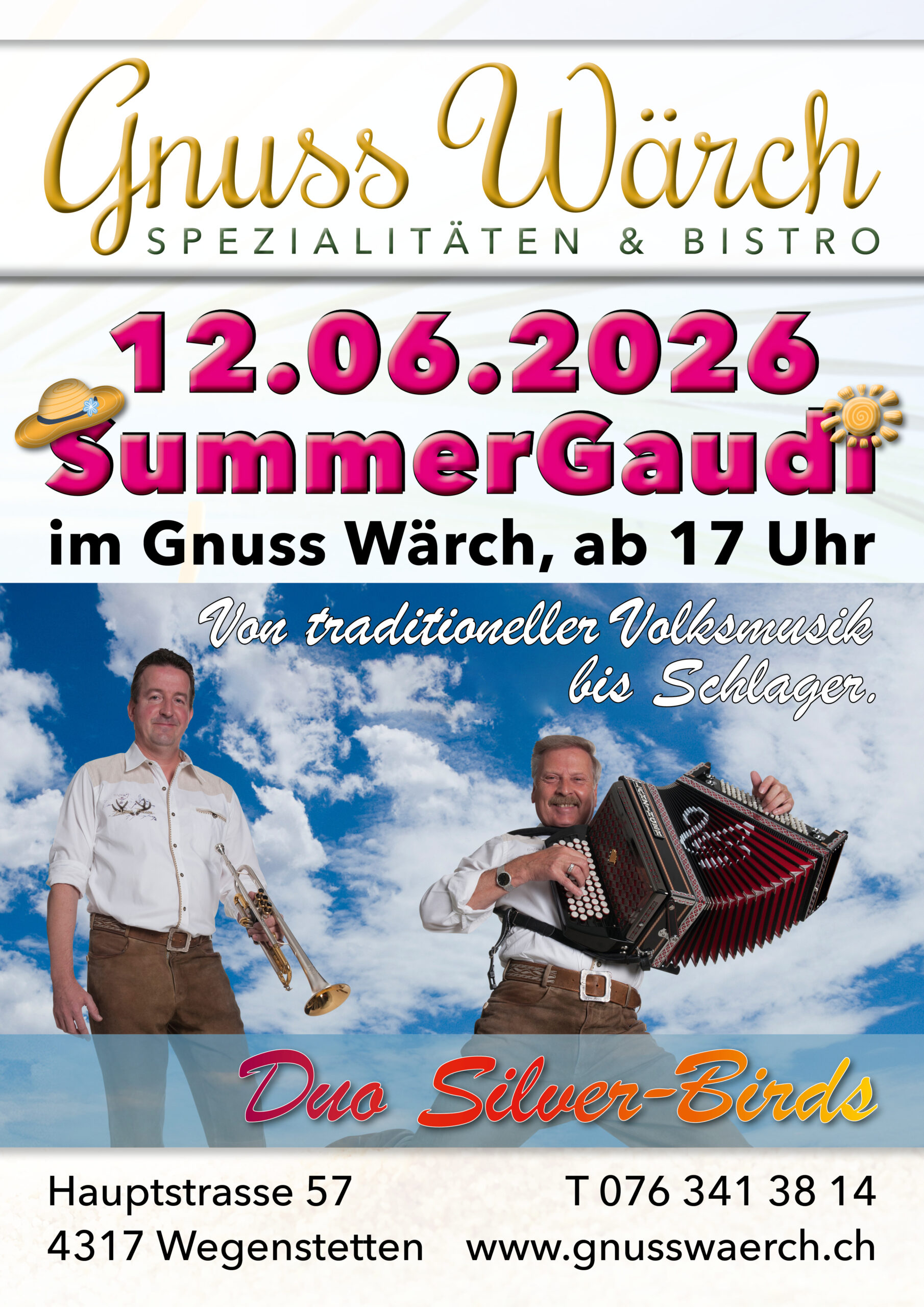 Summergaudi im Gnusswärch Wegenstetten